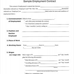 Preeminent Free Sample Employment Contract Templates In Google Docs Ms Word Template Doc