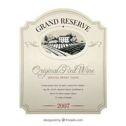 Wine Label Template Business Vector Labels Elegant Bottle Bottles Vino Premium Designs Vectors Realistic