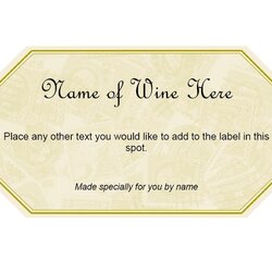Great Free Wine Label Templates Editable Template Own Make Mb