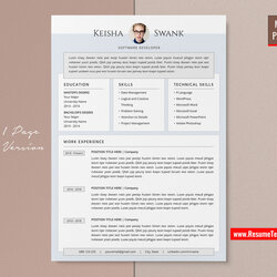 High Quality For Mac Pages Modern Resume Template Curriculum Vitae Professional Creative Simple Editable Job