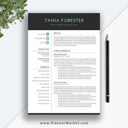 Resume Templates Mac Professional Tania