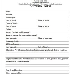 Sample Obituary Template Documents In Word Obituaries Templates Printable Funeral Choose Board