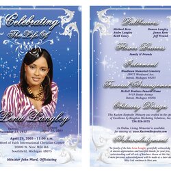 Magnificent Free Obituary Template For Microsoft Word Celebration Publisher Pamphlet Best Photos Of Sample