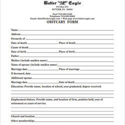Brilliant Write Your Own Obituary Template Business Mentor Funeral Templates Program Printable Sample Word