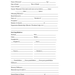 Superior Fill In The Blank Obituary Template Editable Document Program Pertaining Inside Submission Printable