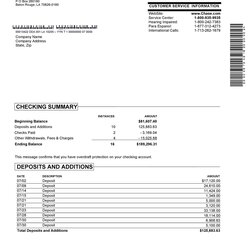 Great Editable Bank Statement Templates Free