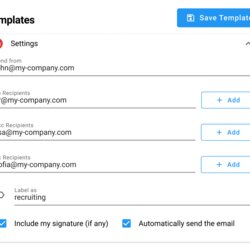 Very Good Make Email Templates In Automatically Recipients Settings