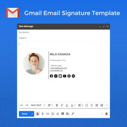 High Quality Professional Email Template Clickable With Social Media