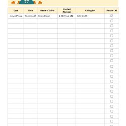 The Highest Quality Phone Call Log Template Perfect Ideas Daily