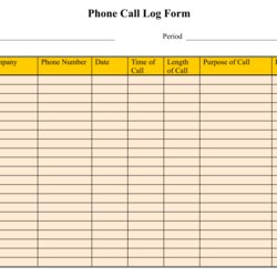 Admirable Best Images Of Free Printable Phone Log Form Call Sheet Template Templates Via