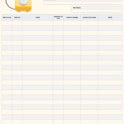 Supreme Best Images Of Free Printable Phone Log Form Call Template Sheet Templates Number Interactive