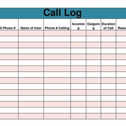Sublime Phone Call Log Template Lovely Best Of Free Printable Form
