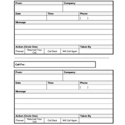 Spiffing Best Images Of Phone Message Template Printable Call Log Pads While Messages Were Memo Telephone