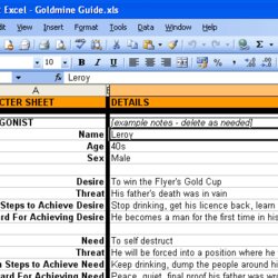 Very Good The Beat Sheet Spreadsheet Realizing Screenwriter Vision Excel Screenplay Planning Source