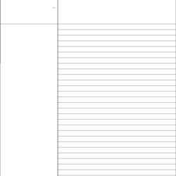 Cornell Notes Template In Word And Formats