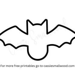 The Highest Quality Simple Bat Outline Large Template Printable