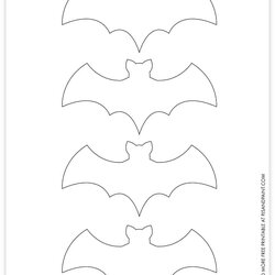 Fine Free Bat Printable Templates Small Bats