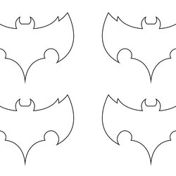 Best Images Of Halloween Bats Cut Outs Bat Printable Template Outline Via Free