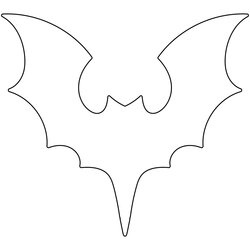 Marvelous Pin By On Printable Template In Bat Large