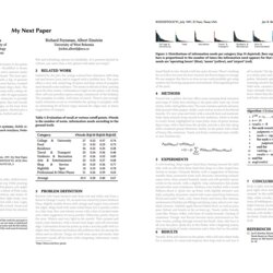 Marvelous Conference Paper Template For Preview