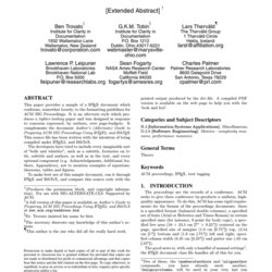 Preeminent Alternate Proceedings Paper In Latex Format