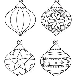 Fine Best Images Of Free Printable Christmas Templates Card Tree Ornaments Template Via