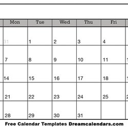 Capital Online Calendar Free Printable Blank Dream Calendars To Fill In