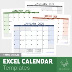The Highest Quality Excel Calendar Template For And Beyond Templates Calendars Tab Create Theme Themes Layout