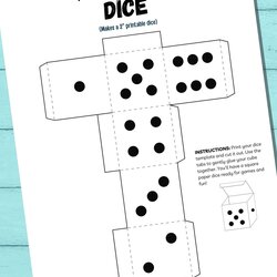 Outstanding Printable Dice Template How To Make Paper