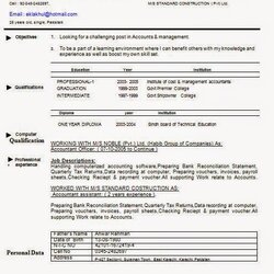 The Highest Quality Office Resume Templates Format