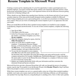 Magnificent Microsoft Office Resume Templates Free Samples Examples