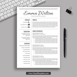 Outstanding Microsoft Office Word Resume Templates Template Fonts Icons Formatted