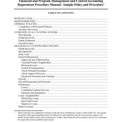 Perfect Free Policy And Procedure Templates Manuals
