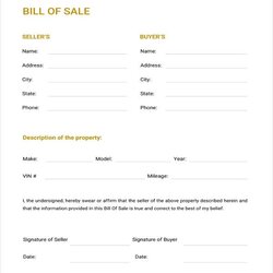 Perfect Generic Bill Of Sale Template Free Word Document Downloads Printable Vehicle Forms Form Templates