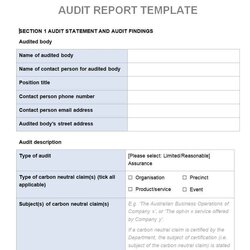 Brilliant Best Quality Audit Report Templates Samples Writing Word Excel Sample