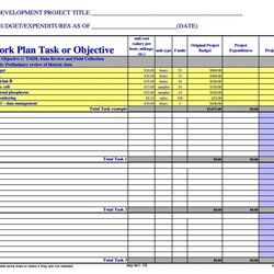 Brilliant Project Budget Worksheet Template Sample Templates
