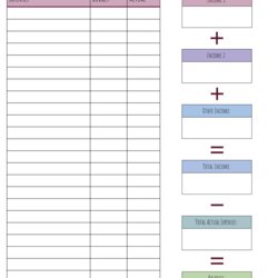 Outstanding Monthly Budget Form Templates Printable In Fit