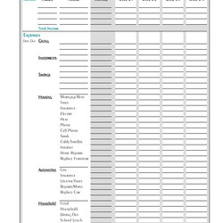 Household Budget Template Free Printable Worksheet Monthly Tips Amp Ideas