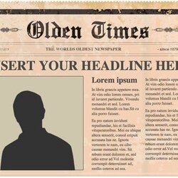 Newspaper Template Free Posters Para