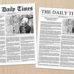 Wizard Newspaper Article Template By Stuff On Stationery