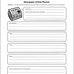 Newspaper Template In Word And Formats Page Of Students Organizers Organizer Journalism Essay