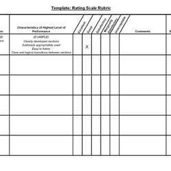 Blank Rubrics To Fill In Rubric Template Download Now Doc Templates Rating Scale Family And Free Printable