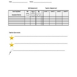 High Quality Rubric Template By Yvonne Claire Teachers Pay Subject Original