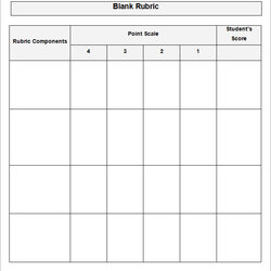 Swell Blank Rubric Template Business Templates Word School