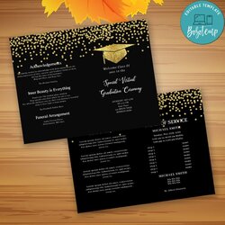 Wizard Graduation Ceremony Program Template Compressed