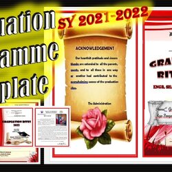 High Quality Graduation Program Template