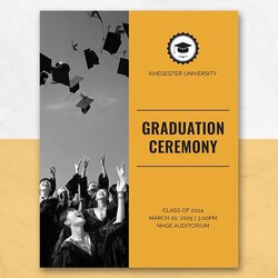 Terrific Free Graduation Program Template Doc Printable Templates Programs
