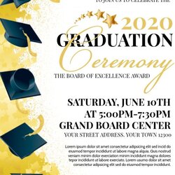 Superior Graduation Program Template Ceremony Sample