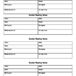 Guided Notes Template Reading Teachers Through Preview Original