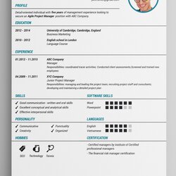 Sublime Best Free Resume Templates To Download In Template